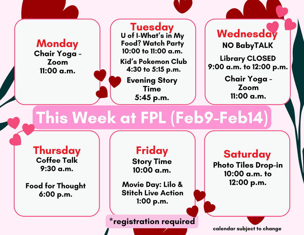 Feb Calendar Week 2