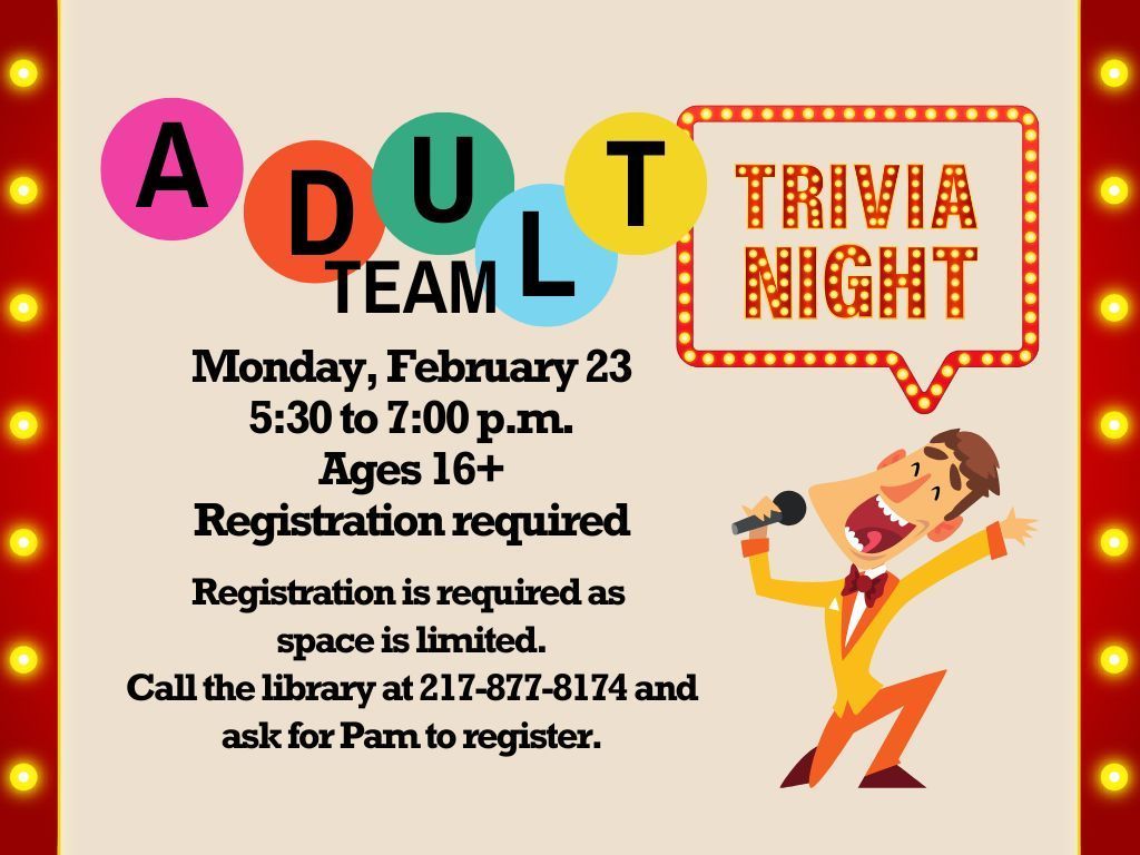 Adult Team Trivia Feb 23