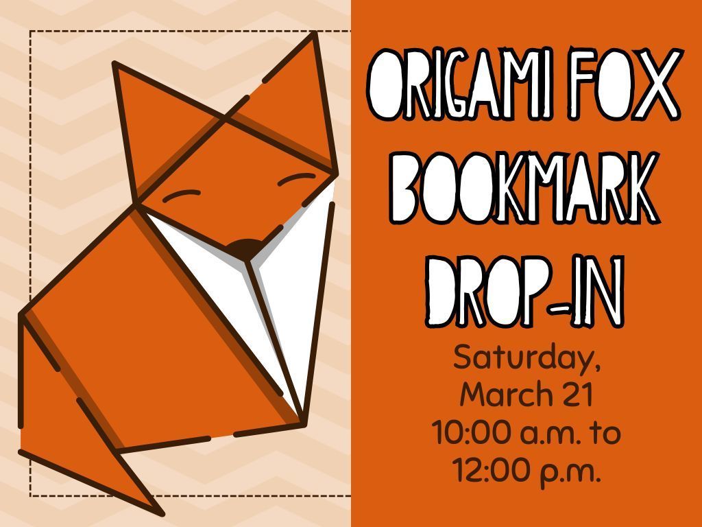 Origami Fox Bookmark Mar 14