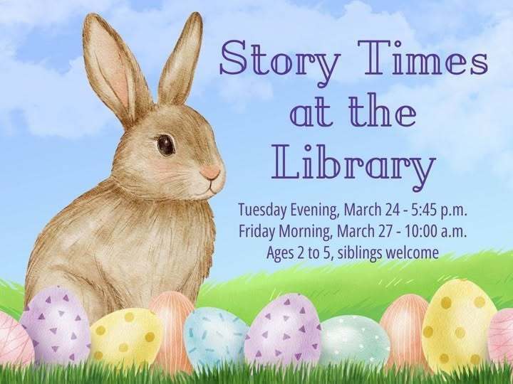 Easter Bunny Story Time graphic