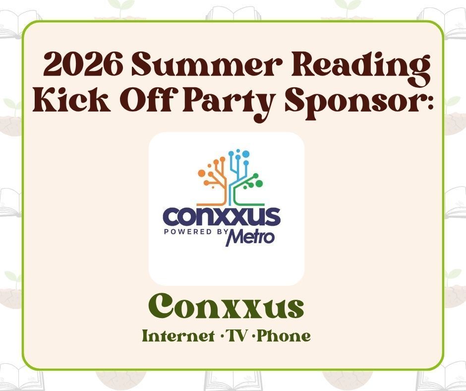 Conxxus Summer Reading Kick Off Party Sponsorship Graphic