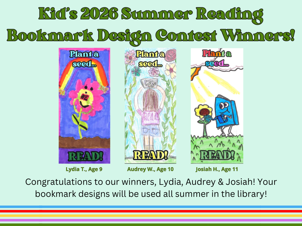 2026 SRP Bookmark Winners