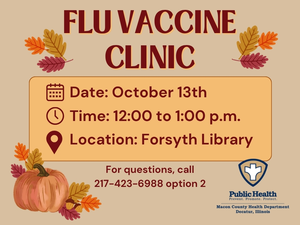 Flu Shot Clinic Oct 13