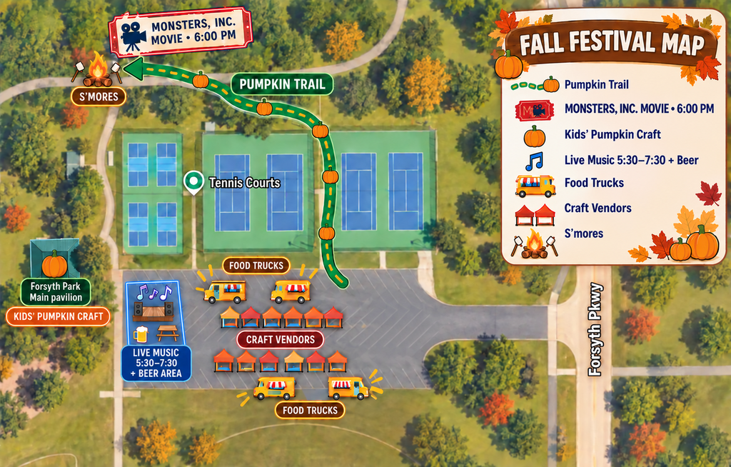 Forsyth Fall Festival Map