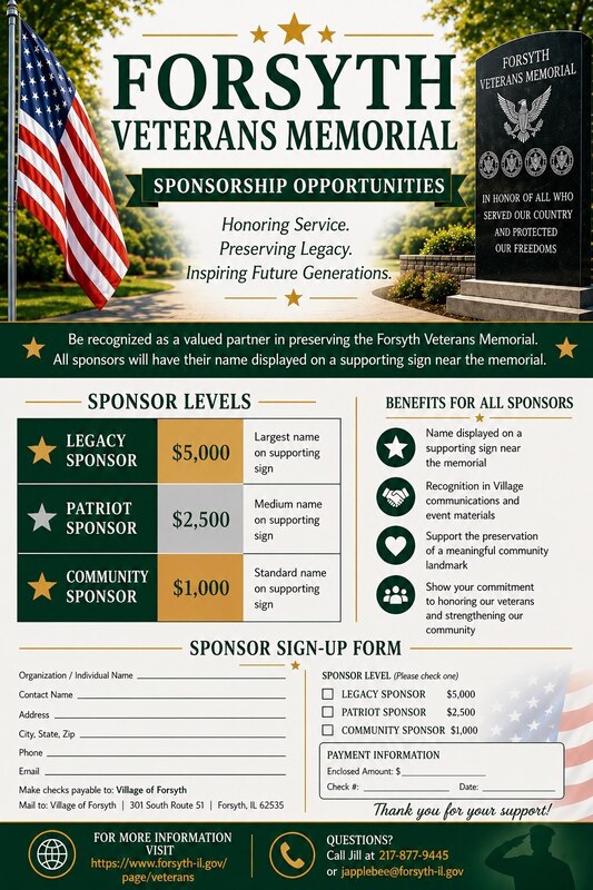 Veterans Memorial Donations