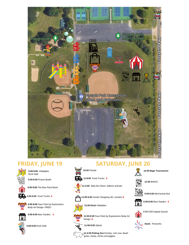Forsyth Fest Map