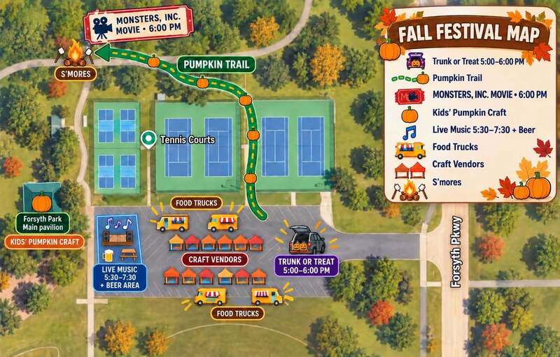 Forsyth Fall Fest Map
