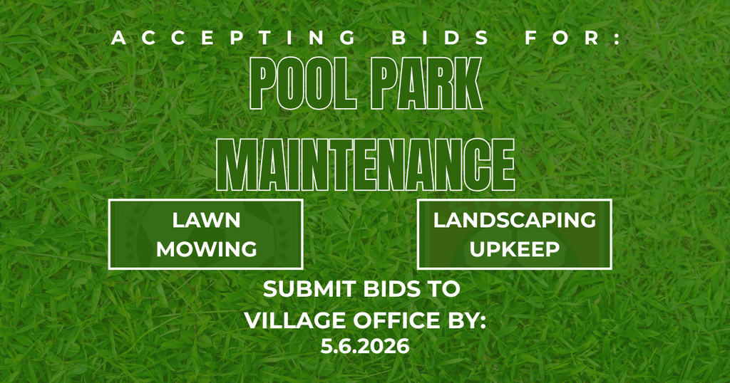 Park Maintenance Bid graphic