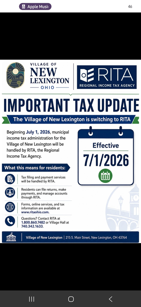RITA Tax Update