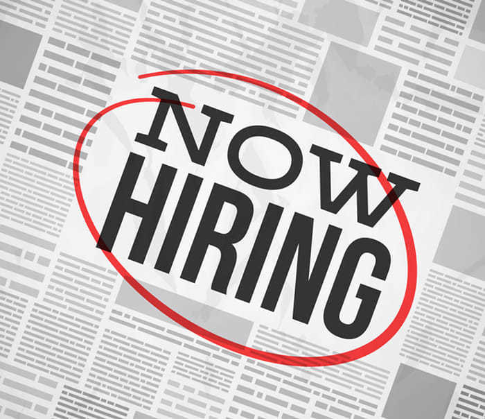 Now hiring ad