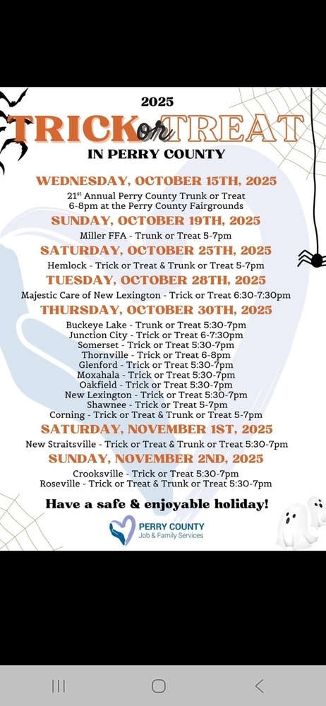 Perry County Trick or Treat 2025
