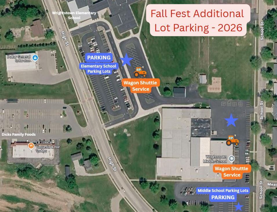 Fall Fest School Lot Parking