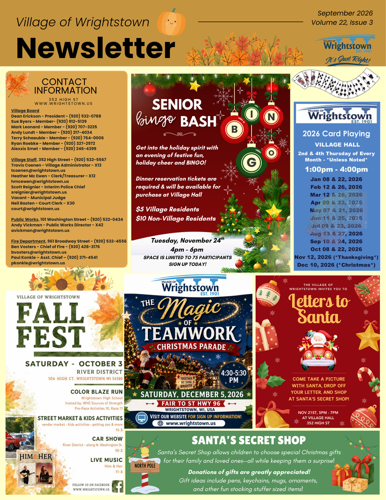 Fall Newsletter Cover