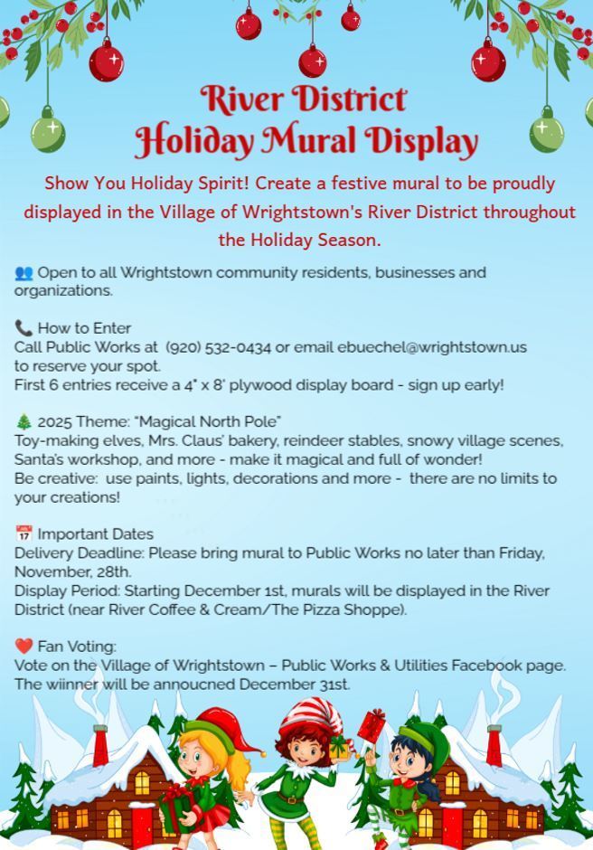 River_District_Holiday_Mural_Display