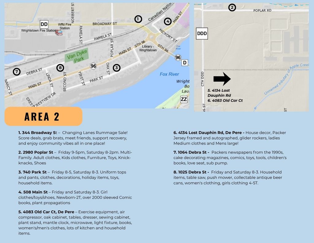 Village-Wide Rummage Sale Map