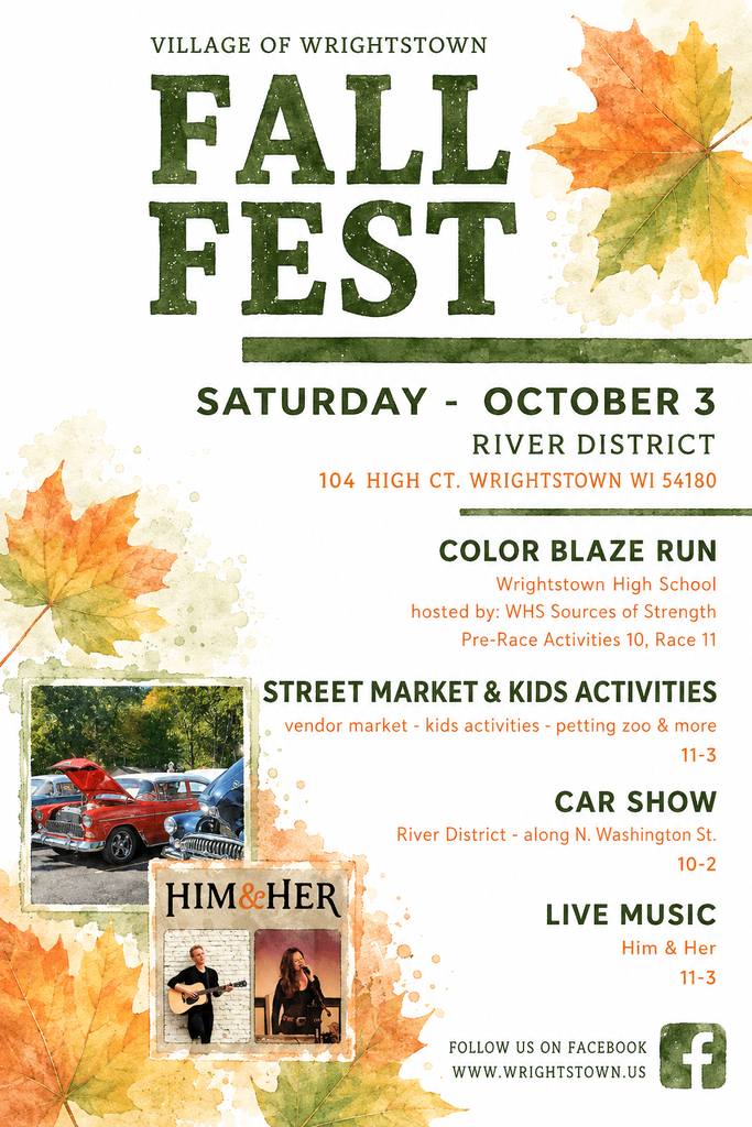 Wrightstown's Fall Festival & Car Show | Saturday, Oct 3rd