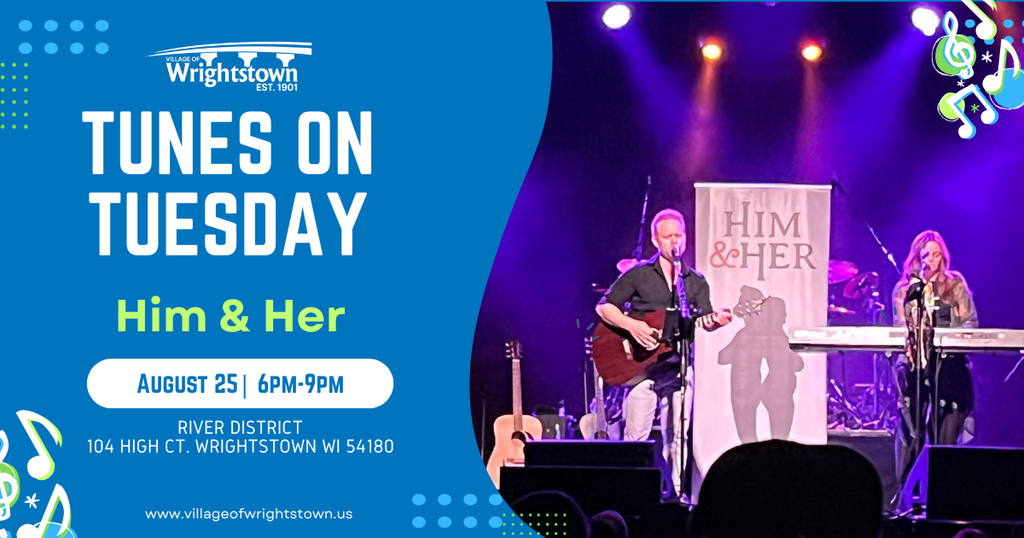 Tunes on Tuesday - Him & Her - August 25 6-9pm