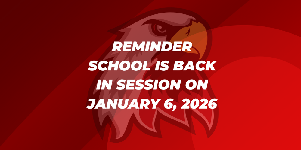 School in session 1/6/26