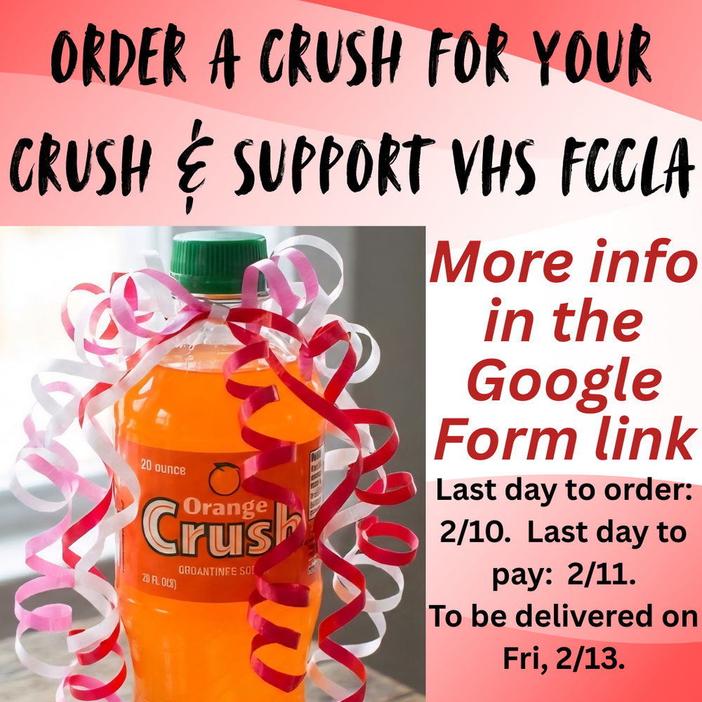 Order a Crush for Valentine's Day!