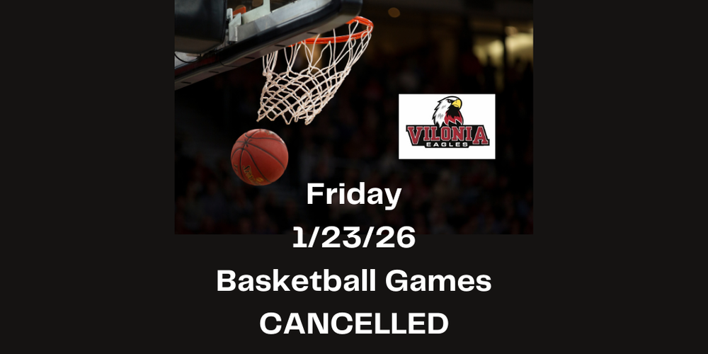 Basketball Cancelled 1/23/26