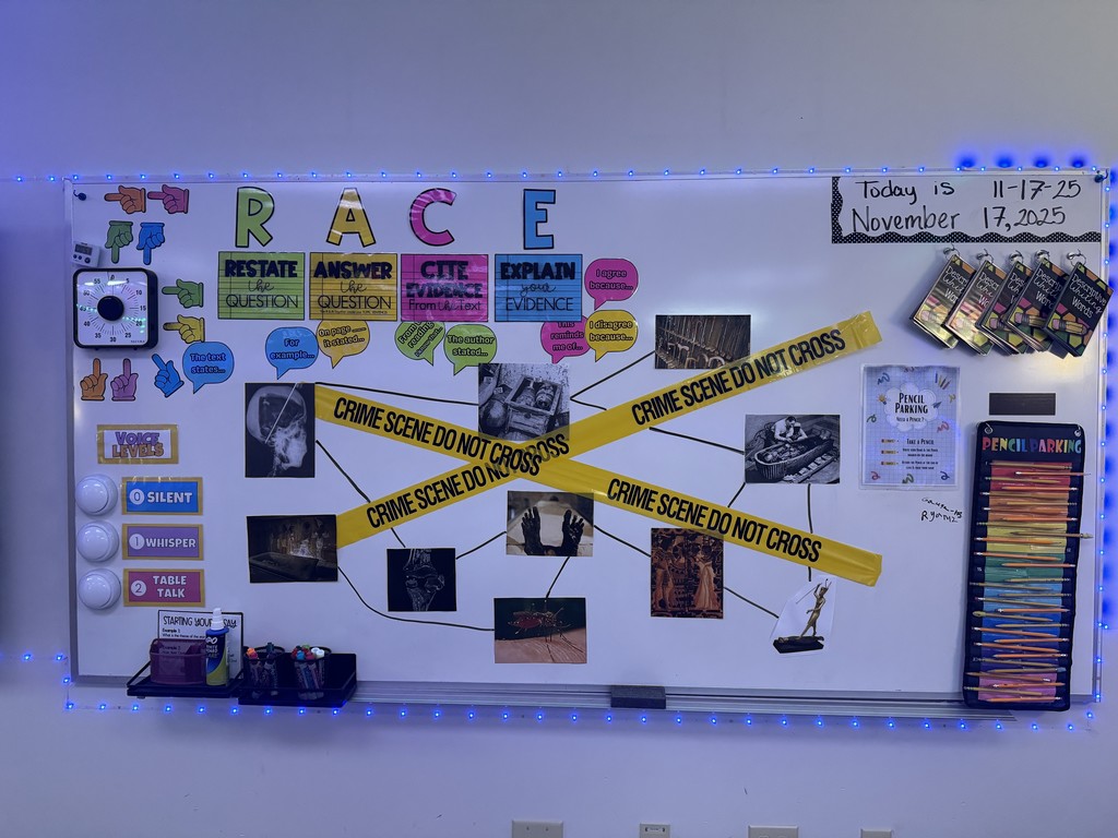 Sixth Graders practice argumentative writing by researching about King Tut.