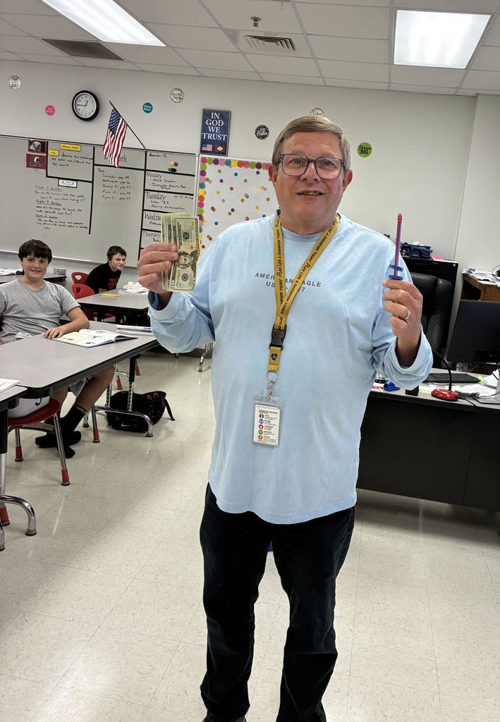 Congratulations to Mr. McKay on winning 100 dollars for signing up to try a new strategy in his classroom