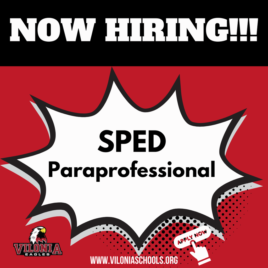 Now Hiring SPED Paraprofessional