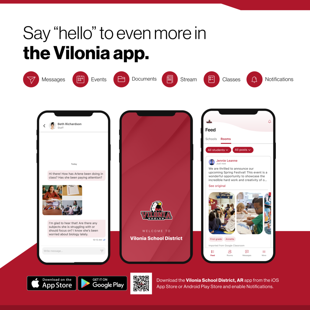 Download the Vilonia Schools App
