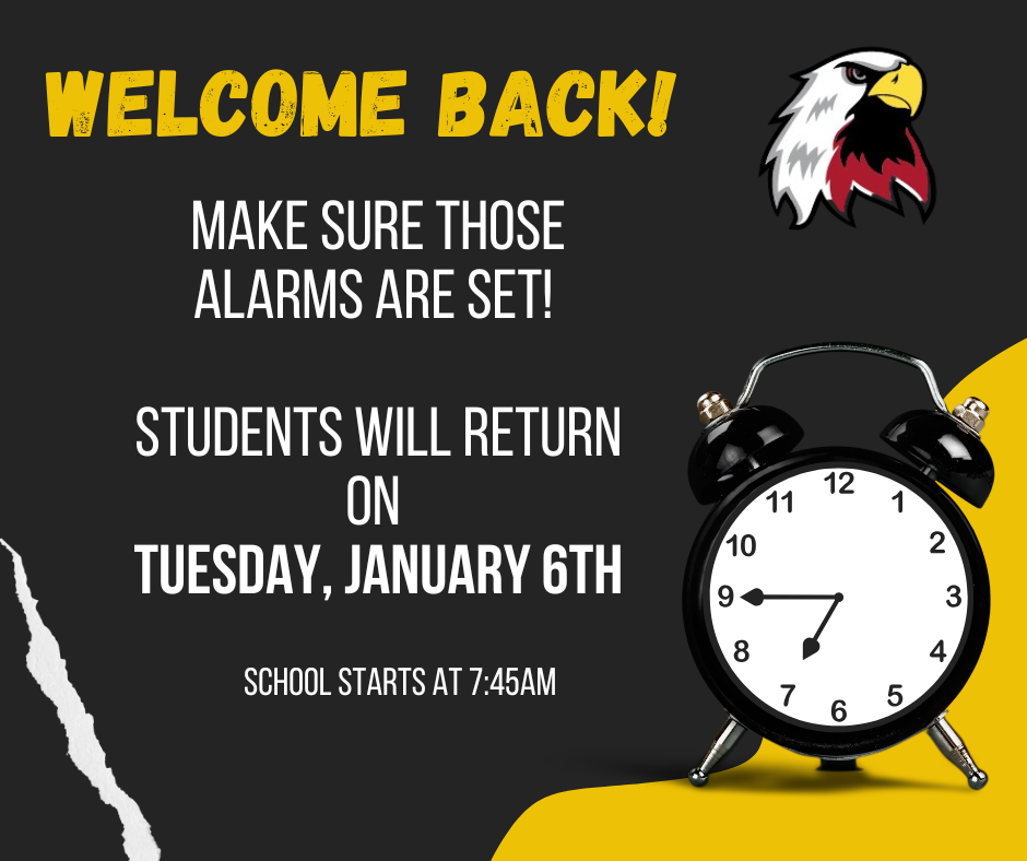 Back to School on  January 6th