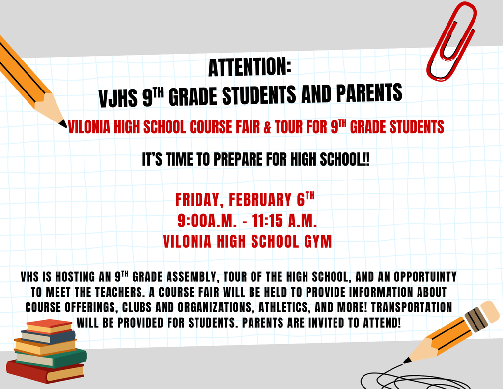 VJHS 9th Grade Course Fair