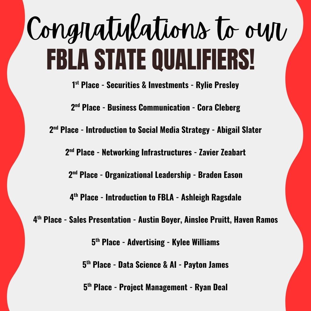 FBLA State Qualifiers!
