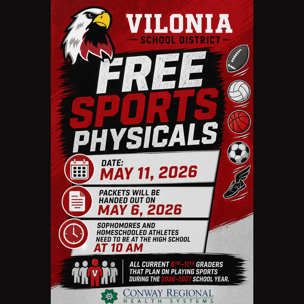 Free Sport Physicals May 11, 2026 at VSD