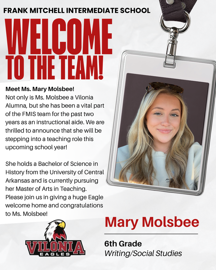 📢 Welcome, Ms. Molsbee!!! ❤️🦅
