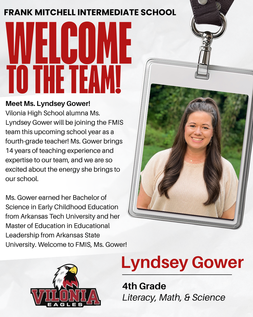 📢 Welcome, Ms. Gower!!! ❤️🦅 #FrankMitchellIntermediateSchool #EngageEncourageEmpower