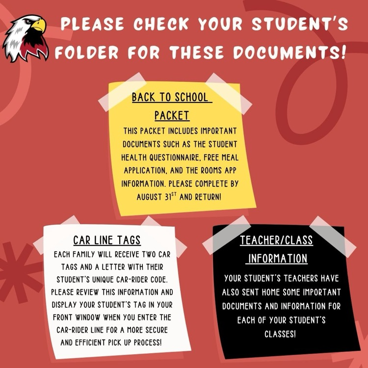 take home folder reminder