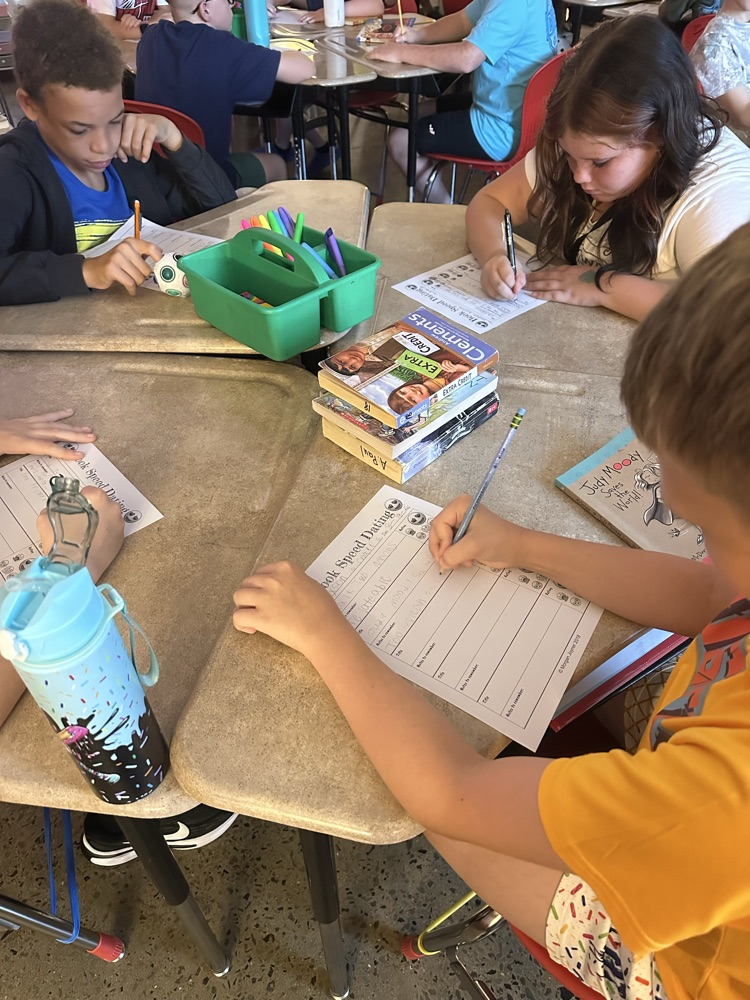 Sixth Grade Book Tasting Activity