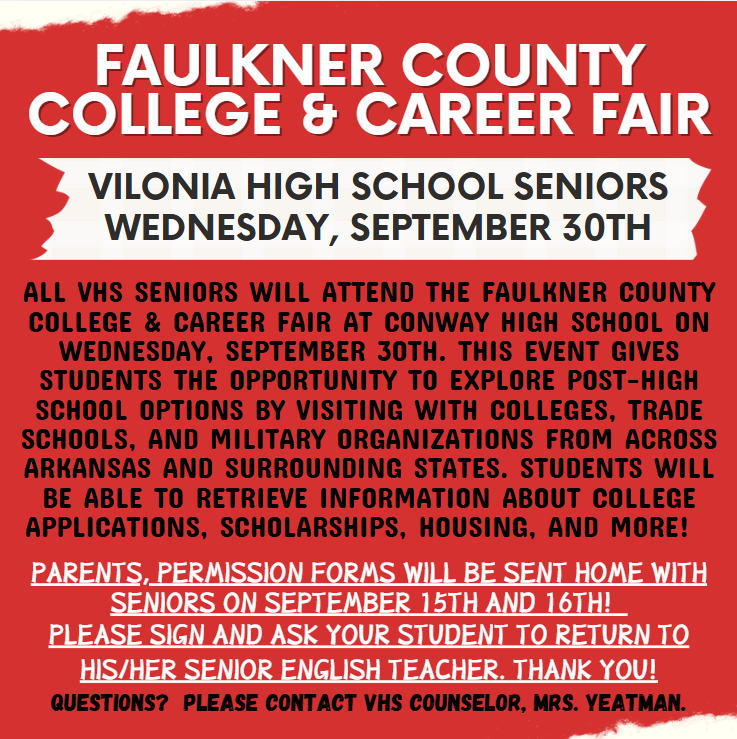 Senior College and Career Fair!