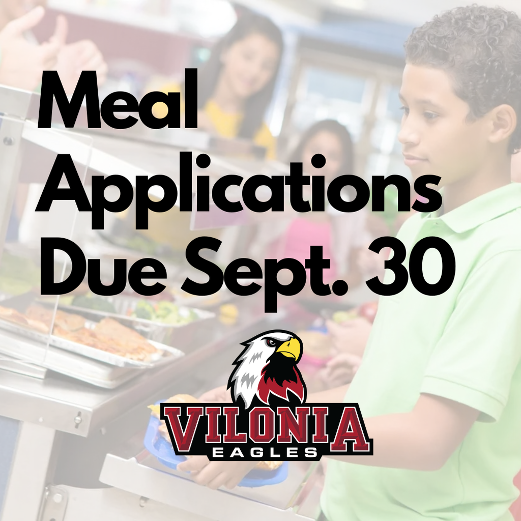 Meal Applications Due Sept 30