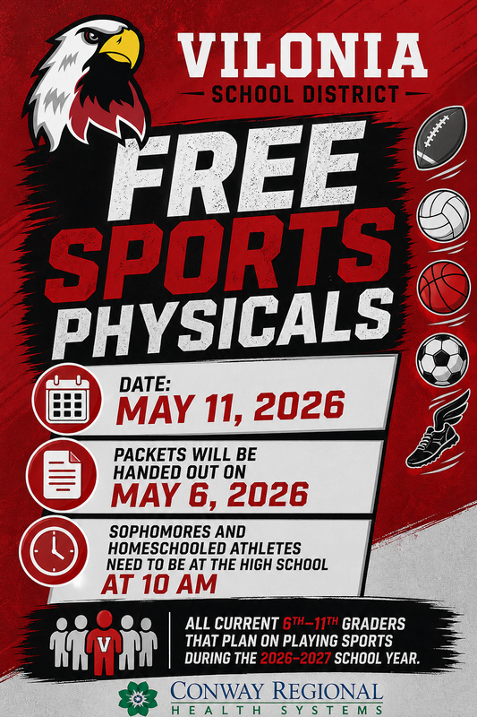 Free Sports Physicals at VSD