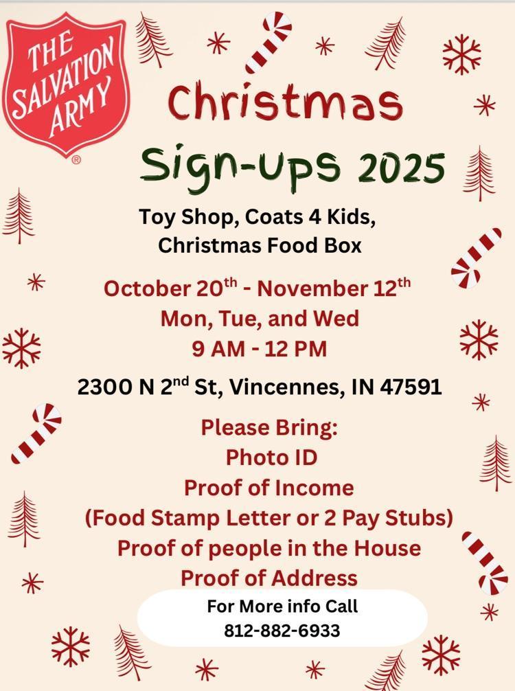 Christmas Assistance Sign Ups