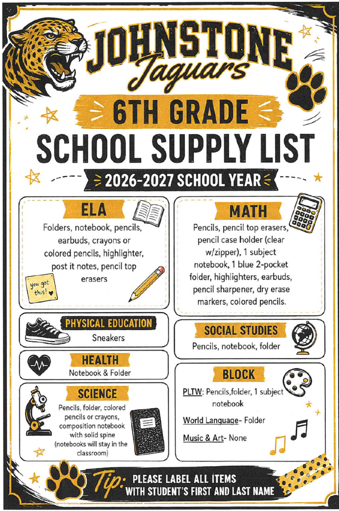 School Supplies 26-2027