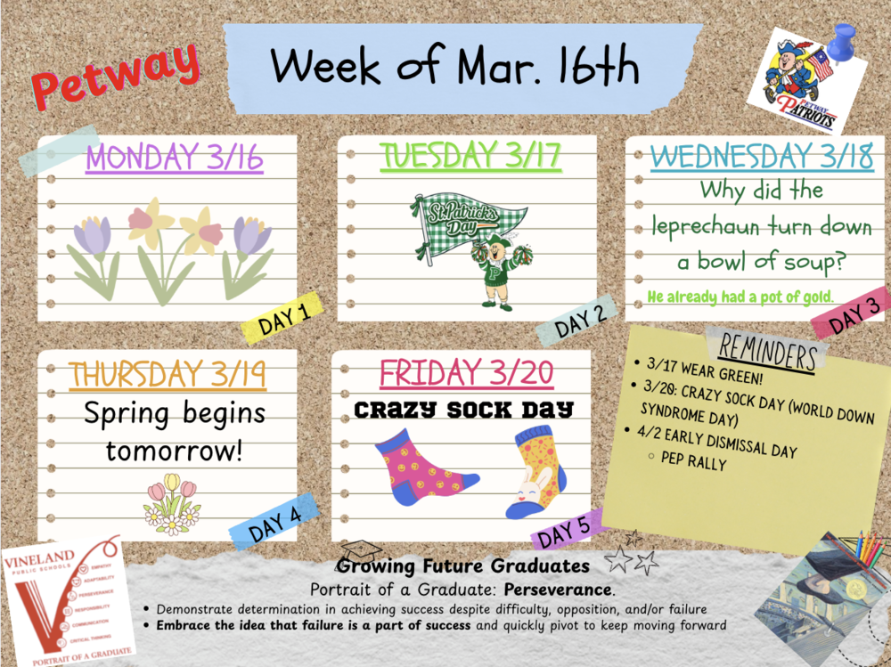 Week of 3/16