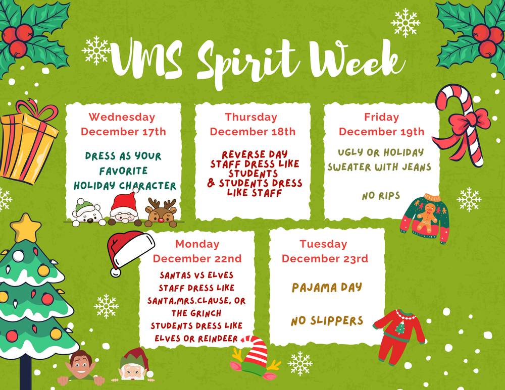 spirit week info
