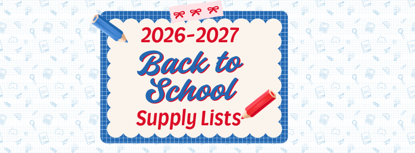 2026-2027 Supply Lists