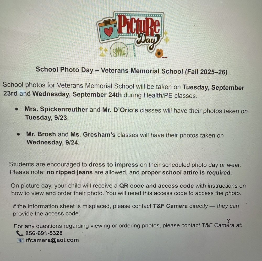 Picture Day Info