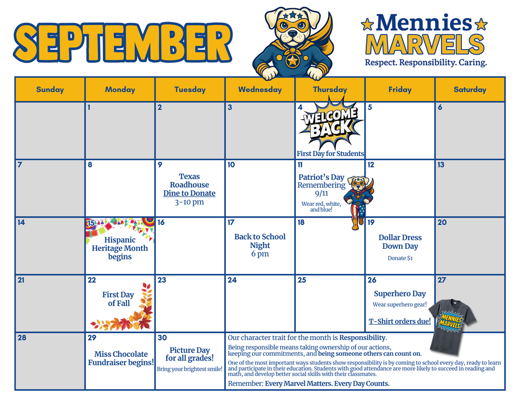 September calendar