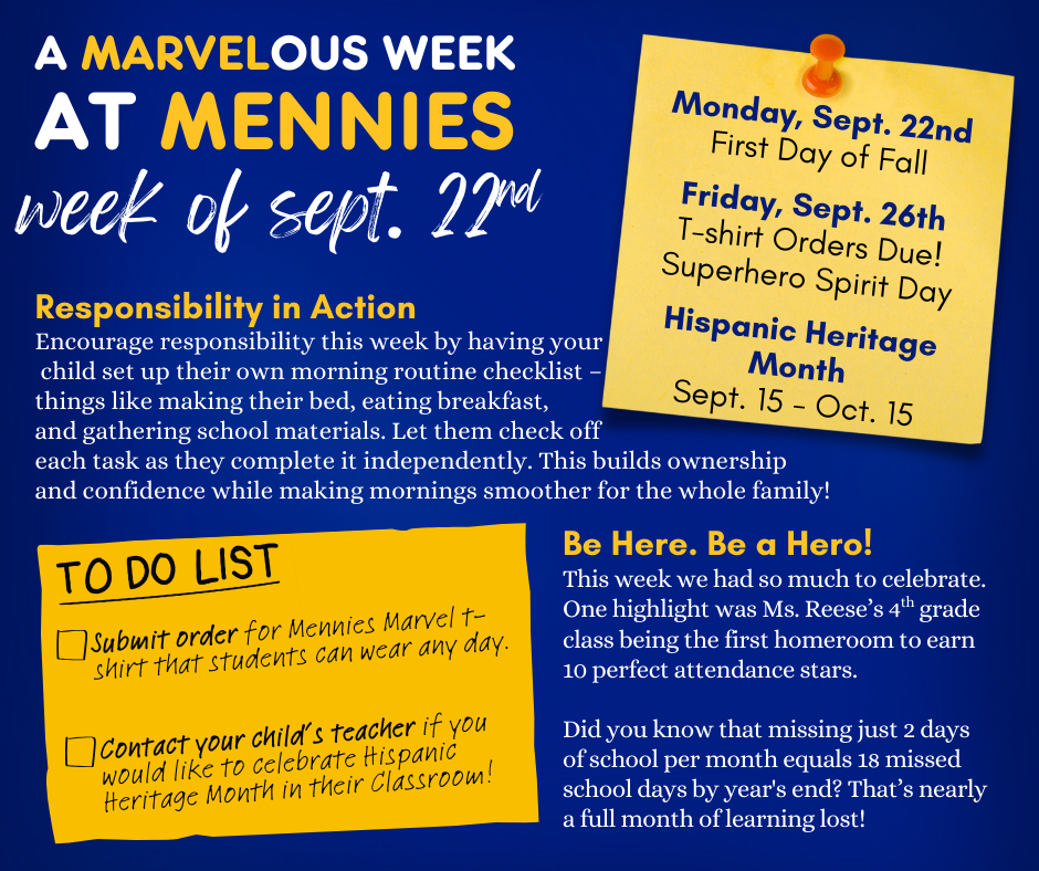 Week of September 22nd 