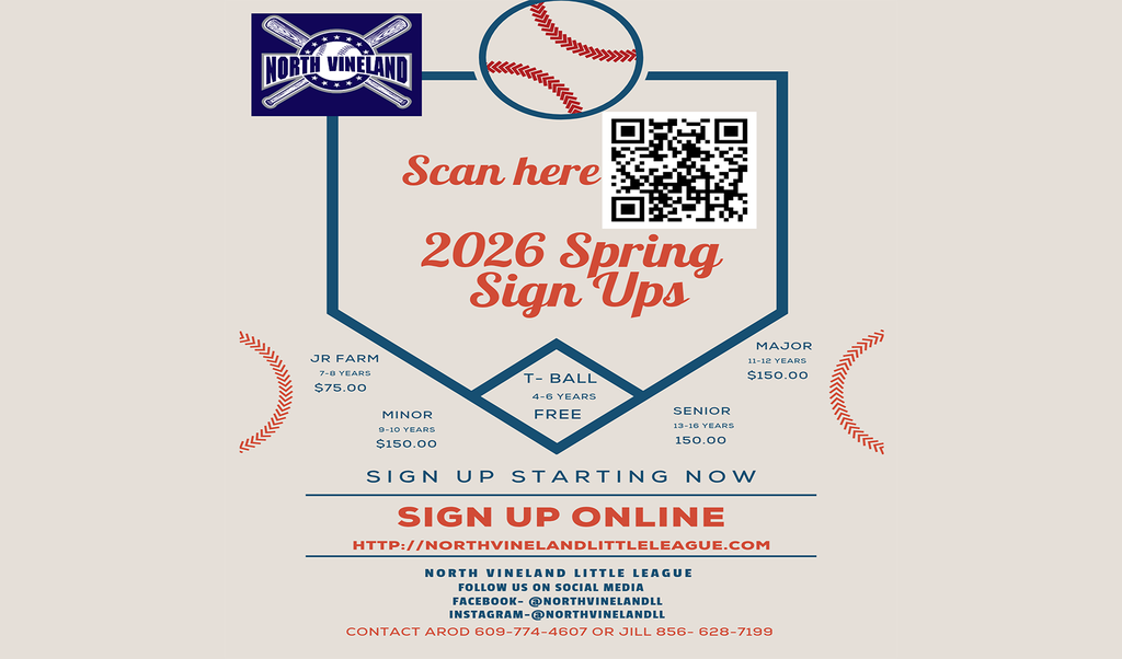 North Vineland 2026 Spring Sign Ups