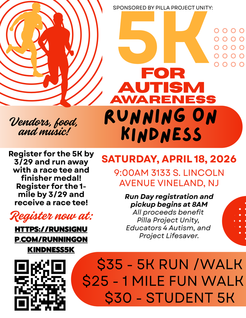 Red Yellow And Blue Simple Colorful 5K Fun Run Sport Flyer