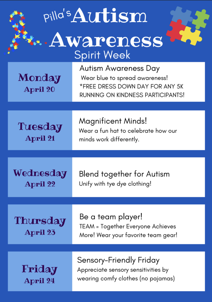 Autism Awareness Spirit Week